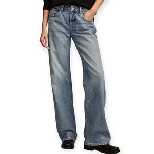 Lucky Brand Lucky Legend Baggy Wide Leg Rhinestone Mini Bows Size 4 Petite